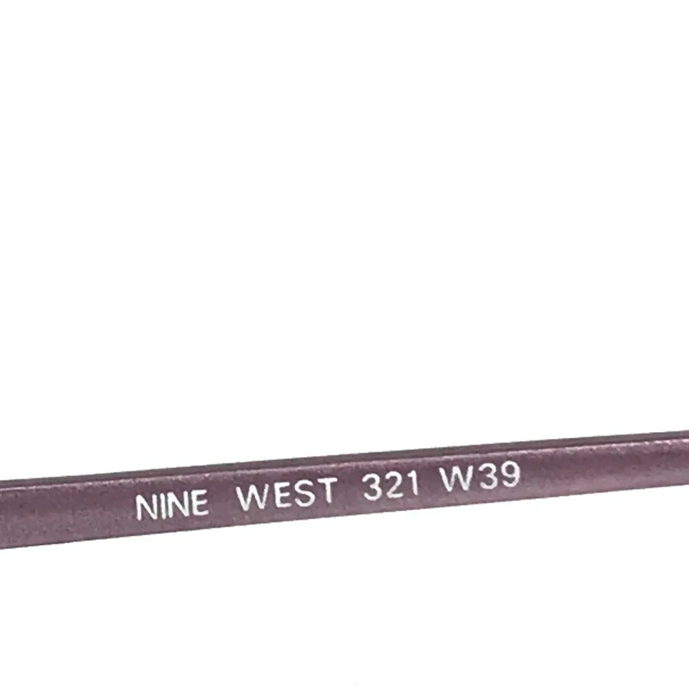 Nine West Petite Eyeglasses Frames 321 W39 Purple Cat Eye Half Rim 49-19-135